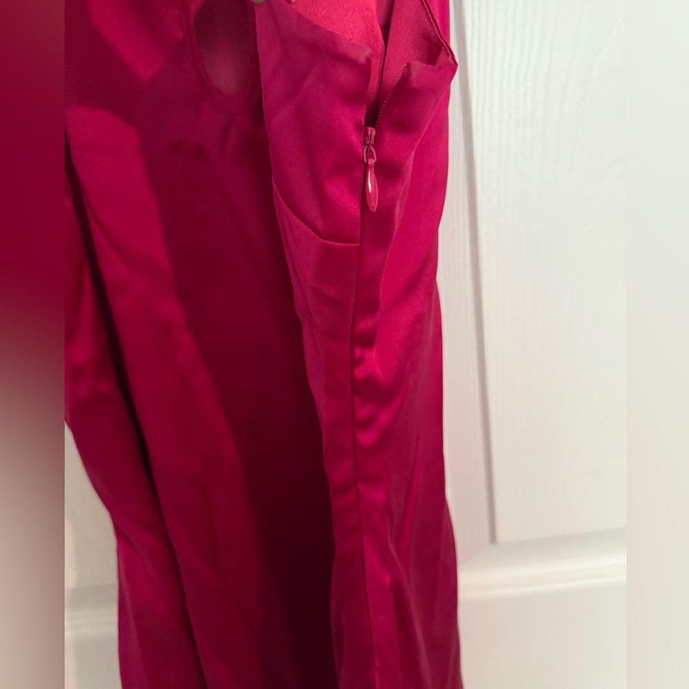 Arden B. Silk Keyhole Tank Pink Size Small - Picture 4 of 6